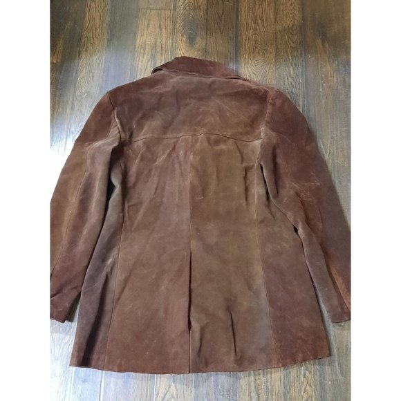 Vintage Loewe Suede Leather Jacket Outer Brown Size 44. Read - Picture 5 of 12